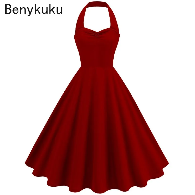Solid Backless Pin Up 50s 60s  - Women'S Fashion Of The 50S recension och pris