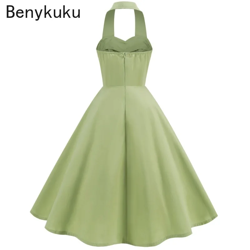Solid Backless Pin Up 50s 60s  - Women'S Fashion Of The 50S recension och pris