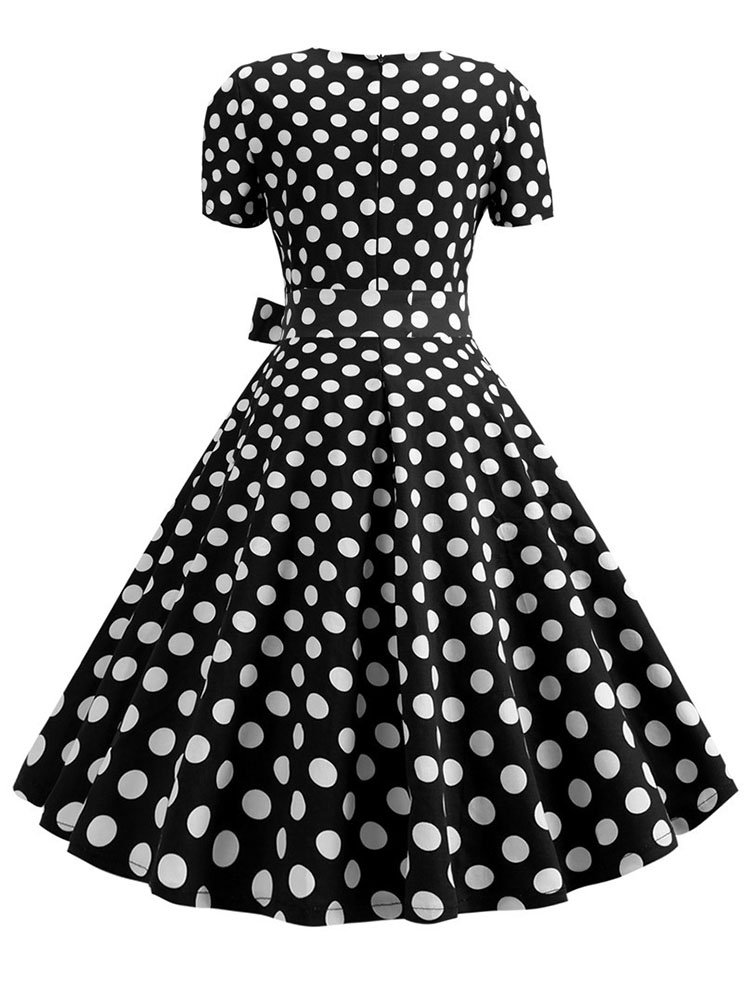 Women Vintage Dress Summer 50s - Women'S Fashion Of The 50S recension och pris