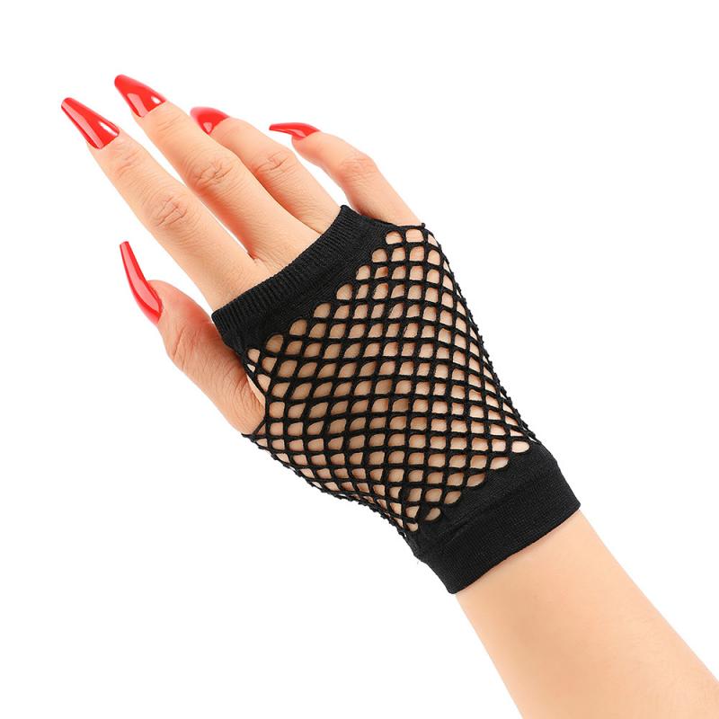 1Pair Short Fishnet Net Gloves - Women'S Fashion Vogue recension och pris