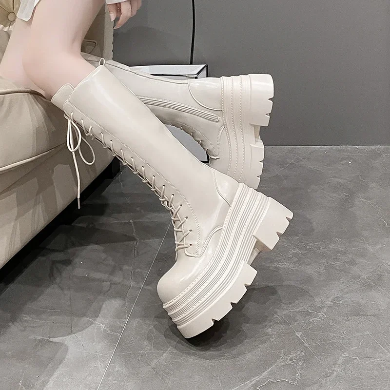 10CM New Women's Roman Long Bo - Women'S Fashion Leather Boots recension och pris