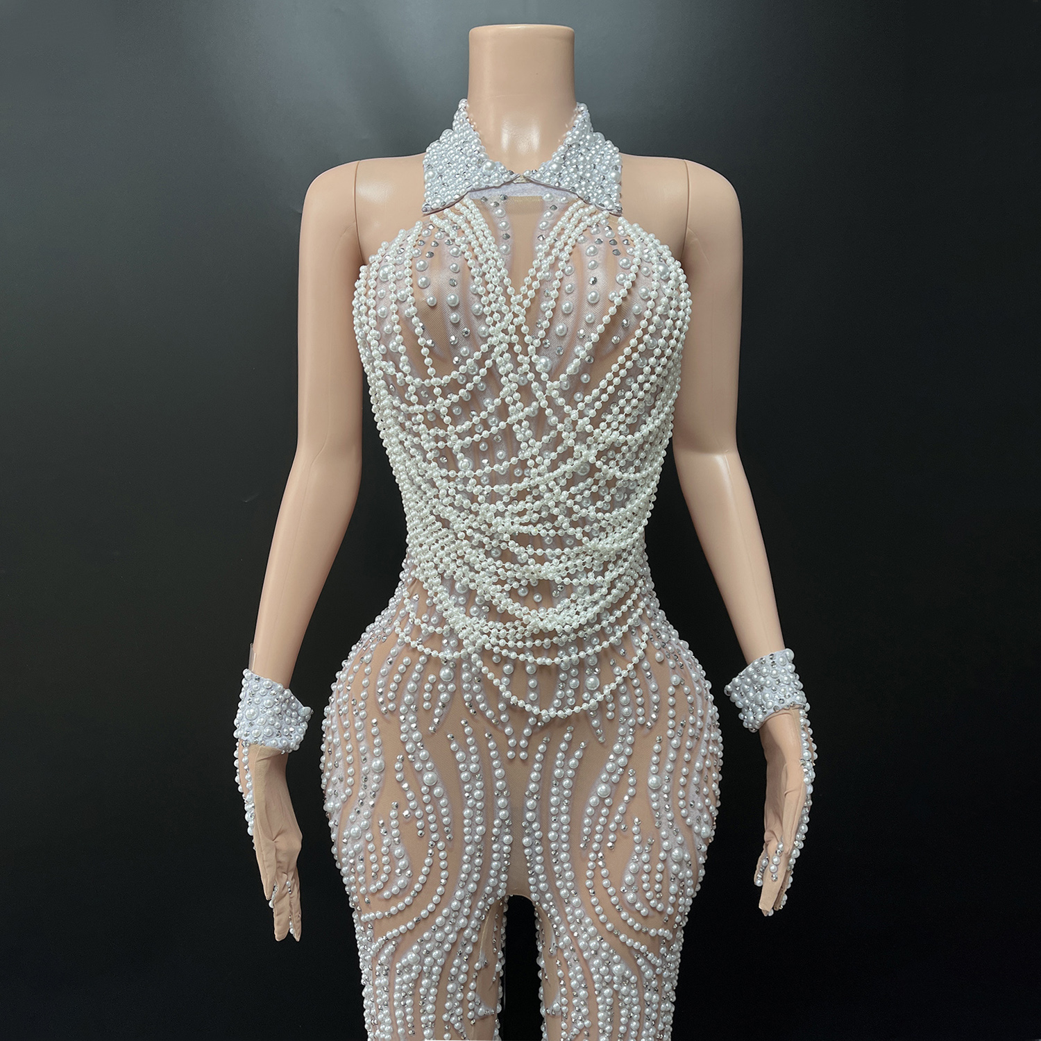 Elegant Luxury Beaded Rhinesto - Women Fashion Gloves recension och pris