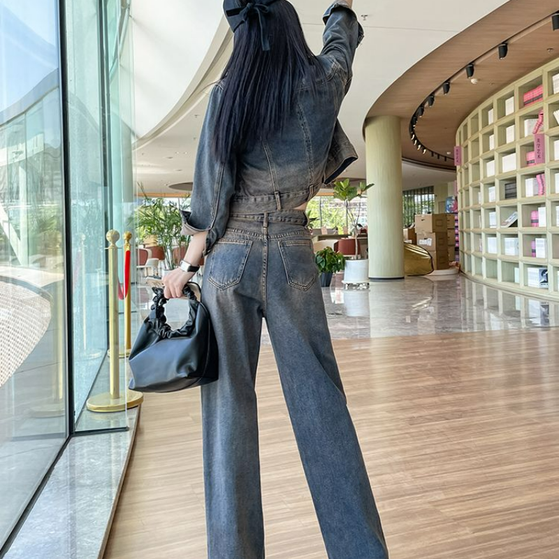 Two Piece Women Clothing Denim - Women'S Fashion Denim Jacket recension och pris